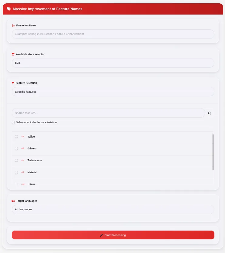 App Screenshot: Features Grid